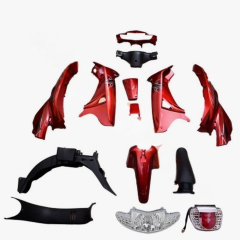 Mondıal Sfc - Sfc Mını Kaporta Seti Kırmızı (far Stop Sinyal Dahil)