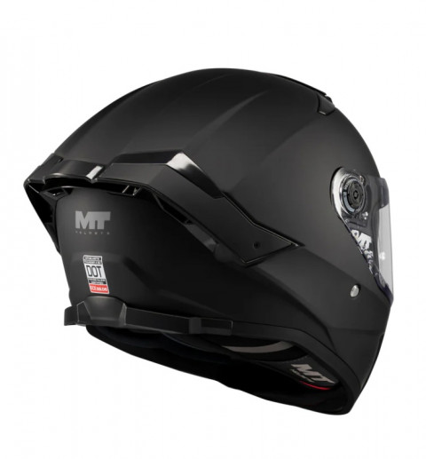 Kask Mt Ff18sv Thunder 4 Sv Pure A1 Mat Siyah Full Face (kapalı Kask)