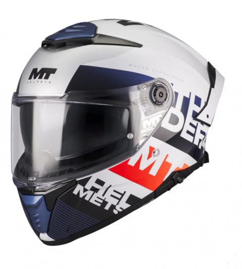 Kask Mt Ff18sv Thunder 4 Sv Waves A17 Parlak Full Face (kapalı Kask)