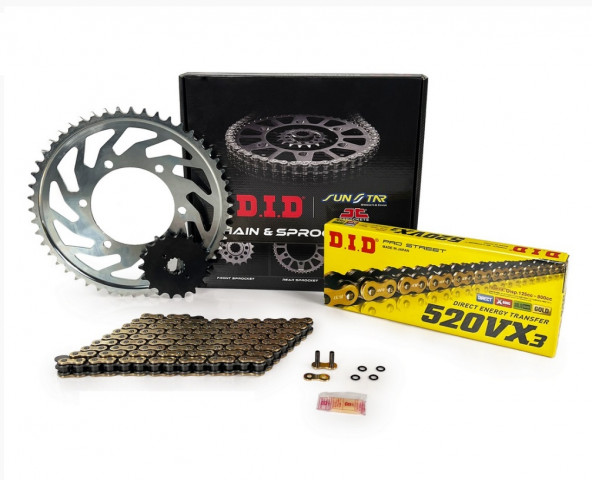 Kawasakı Z 250 Sl Dıd Zincir Dişli Seti 520vx3 Gold Tek Bakla