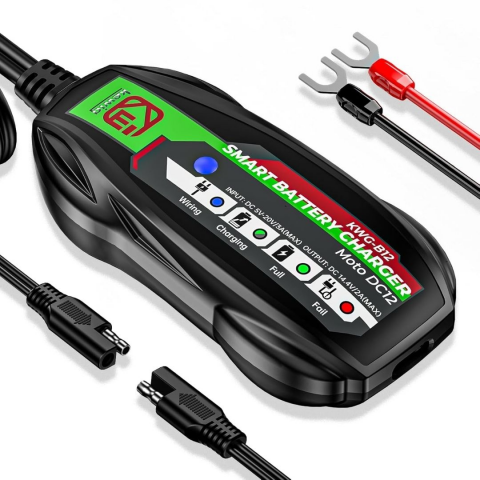 Kewig B12 Motosiklet Akü Şarj Cihazı – Usb-c Girişli, Powerbank Uyumlu