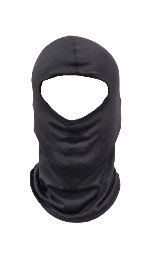 Kışlık Balaklava Yüz Maskesi Siyah İnce