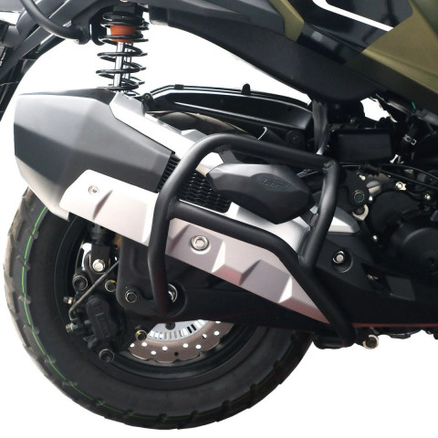 Kymco Dtx 250 / 360 2021-2024 Uyumlu Egzoz Koruma Demiri Siyah Gp Kompozit