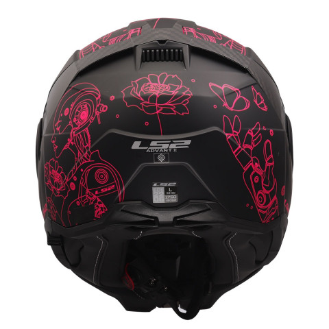 Ls2 Advant 2 Sophıa Mat Siyah Pembe Modüler Kask