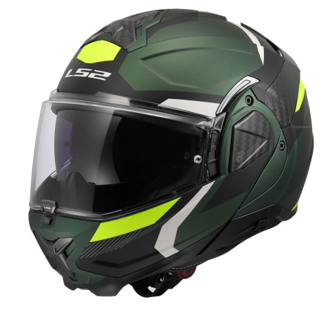 Ls2 Advant 2 Trıple Mat Siyah-yeşil-neon Sarı Kask