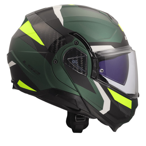 Ls2 Advant 2 Trıple Mat Siyah-yeşil-neon Sarı Kask
