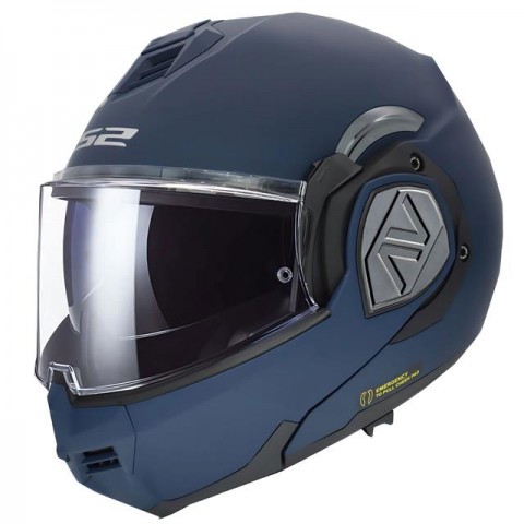 Ls2 Advant Çene Açılır Kask Mat Navy Mavi