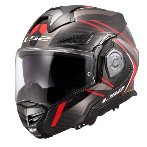 Ls2 Advant X Karbon Future 2 Kırmızı Çene Açılır Kask 2X-LARGE