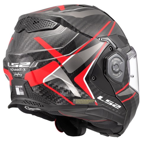 Ls2 Advant X Karbon Future 2 Kırmızı Çene Açılır Kask 2X-LARGE