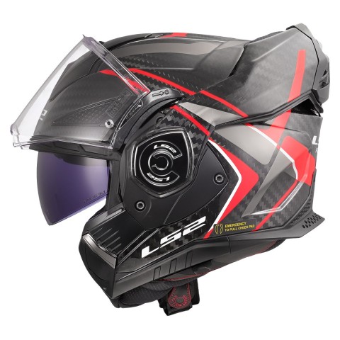 Ls2 Advant X Karbon Future 2 Kırmızı Çene Açılır Kask 2X-LARGE