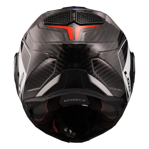 Ls2 Advant X Karbon Future Çene Açılır Kask Beyaz-mavi-kırmızı SMALL