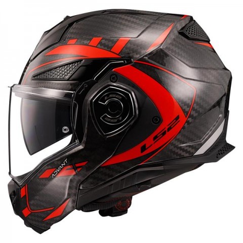 Ls2 Advant X Karbon Future Çene Açılır Kask Kırmızı SMALL