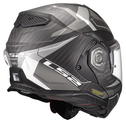 Ls2 Advant X Karbon Horızon Çene Açılır Kask Mat Gümüş Gri