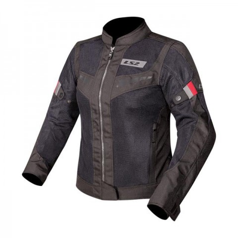Ls2 Blade Aır Yazlık Kadın Mont Siyah - Kırmızı