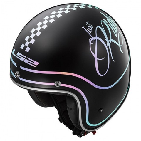 Ls2 Bobber Rusty Yarım Kask Siyah X-LARGE