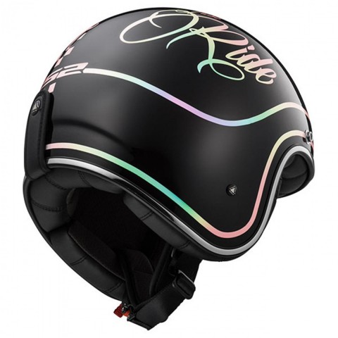 Ls2 Bobber Rusty Yarım Kask Siyah X-LARGE