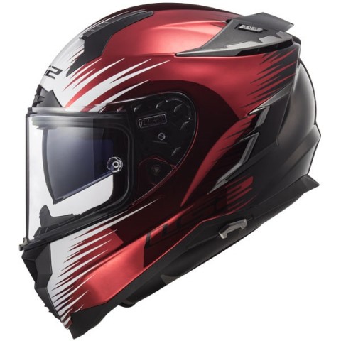 Ls2 Challenger Magıc Kapalı Kask Kırmızı-siyah-beyaz