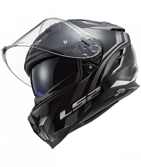 Ls2 Challenger Propeller Kapalı Kask Siyah-tıtanıum LARGE
