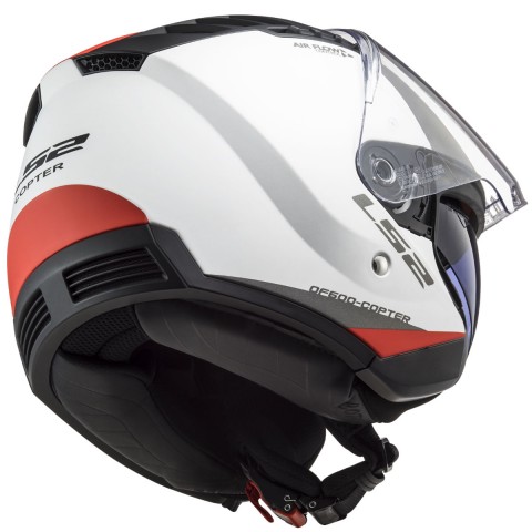 Ls2 Copter 2 Urbane Yarım Kask Mat Beyaz-kırmızı