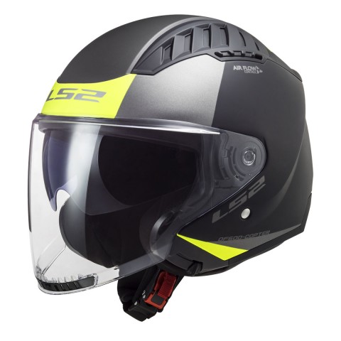Ls2 Copter 2 Urbane Yarım Kask Mat Siyah-neon Sarı