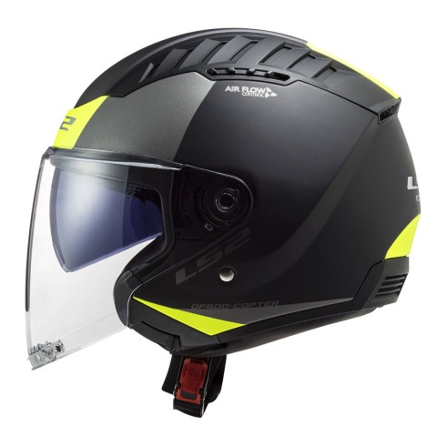 Ls2 Copter 2 Urbane Yarım Kask Mat Siyah-neon Sarı