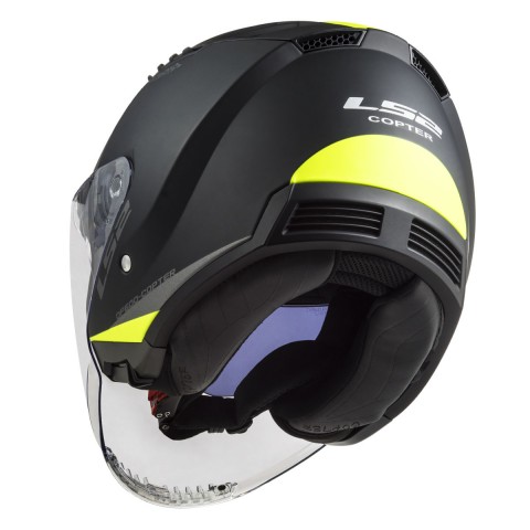 Ls2 Copter 2 Urbane Yarım Kask Mat Siyah-neon Sarı