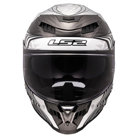 Ls2 Dragon Enthum Karbon Kapalı Kask Siyah Gri