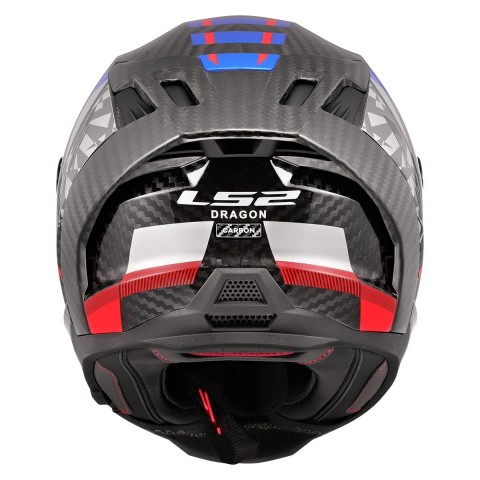 Ls2 Dragon Trax Karbon Kapalı Kask Mavi