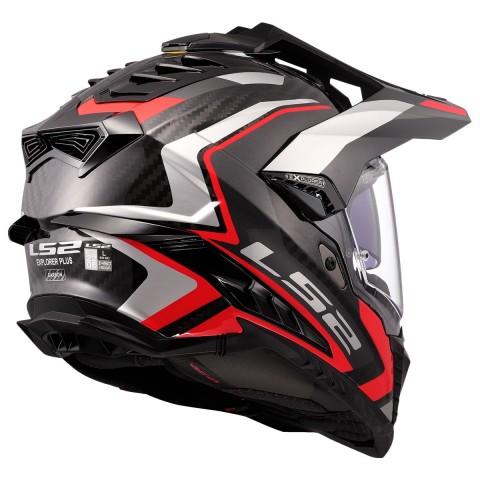 Ls2 Explorer C Karbon Frontıer 2 Kırmızı Kask