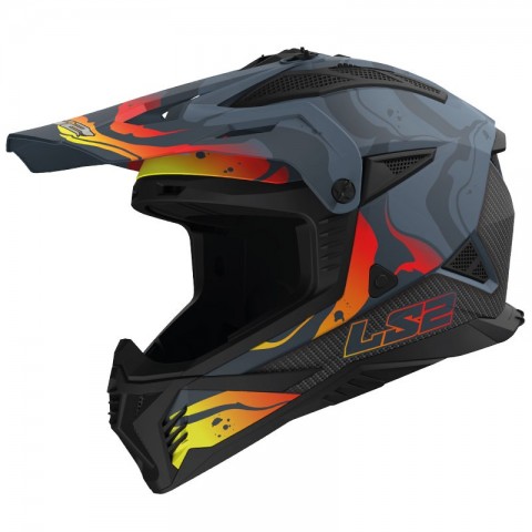 Ls2 Fast 2 Wash Cross Kask Gri