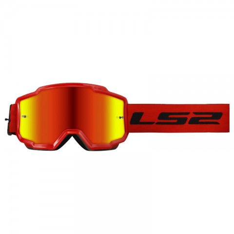 Ls2 Motokros Gözlük Charger Goggles İridyum Camlı Kırmızı