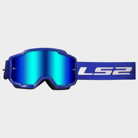 Ls2 Motokros Gözlük Charger Goggles İridyum Camlı Mavi