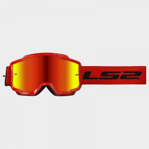 Ls2 Motokros Gözlük Charger Goggles İridyum Camlı Neon Turuncu
