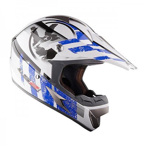Ls2 Mx433 Strıpe Cross Kask Mavi