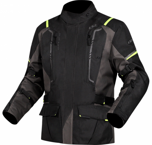Ls2 Narvık Mont Gri-siyah-neon Sarı