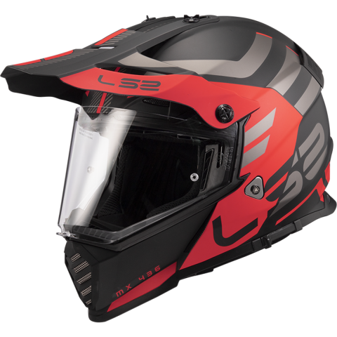 Ls2 Pıoneer Evo Adventurer Kapalı Kask Mat Siyah-kırmızı