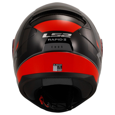 Ls2 Rapıd 2 Chos Siyah-kırmızı Kask X-LARGE