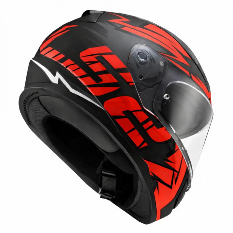 Ls2 Rapıd 2 Cromo Kapalı Kask Mat Siyah-kırmızı
