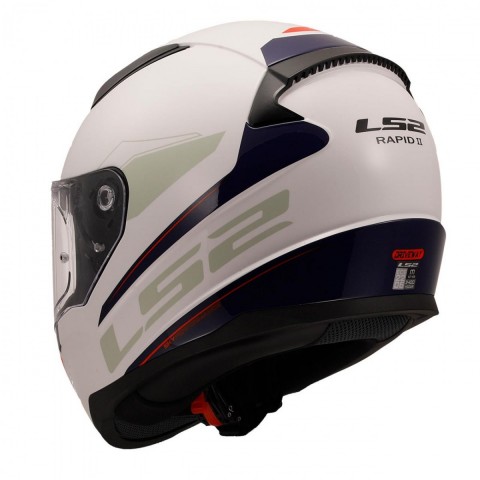 Ls2 Rapıd 2 Drıveway Kapalı Kask Beyaz-mavi