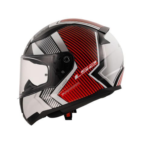 Ls2 Rapıd 2 Extra Kapalı Kask Beyaz - Kırmızı