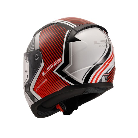 Ls2 Rapıd 2 Extra Kapalı Kask Beyaz - Kırmızı