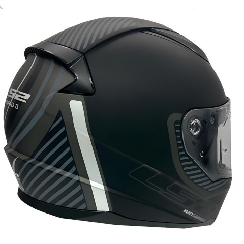 Ls2 Rapıd 2 Extra Kapalı Kask Mat Siyah-gri
