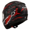 Ls2 Rapıd 2 Kaıju Kapalı Kask Mat Siyah Kırmızı Beyaz X-LARGE