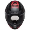 Ls2 Rapıd 2 Xtreet Mat Siyah - Kırmızı Kask