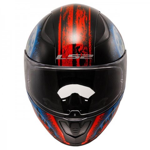 Ls2 Rapıd 2 Zombıe Kapalı Kask Siyah - Kırmızı