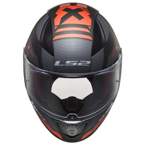 Ls2 Rapıd Xtreet Kapalı Kask Mat Siyah - Kırmızı MEDIUM