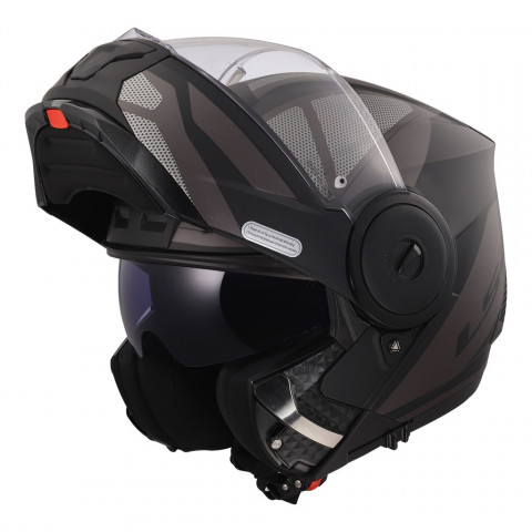 Ls2 Scope 2 Çene Açılır Kask Axıs Mat Siyah-tıtanıum