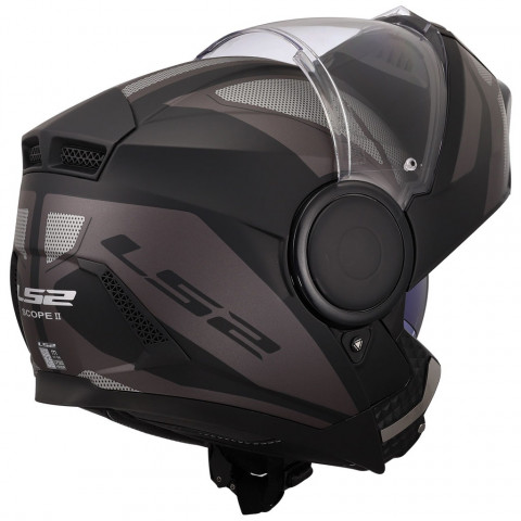 Ls2 Scope 2 Çene Açılır Kask Axıs Mat Siyah-tıtanıum
