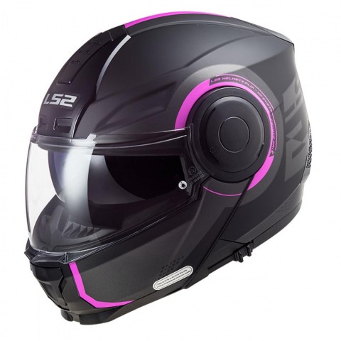 Ls2 Scope Çene Açılır Kask Arch Mat Tıtanıum-pembe