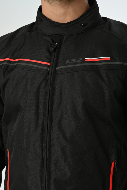 Ls2 Shadow Mevsimlik Mont Siyah-kırmızı